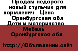 Продам недорого новый стульчик для кормленич › Цена ­ 4 000 - Оренбургская обл. Дети и материнство » Мебель   . Оренбургская обл.